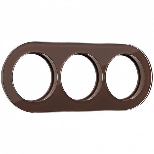 Рамка на 3 поста Werkel WL21-frame-03 (коричневый)