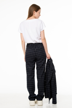 Брюки женские 4730з, клетка #406Ки024730з