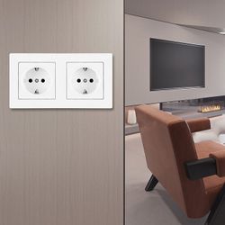 Розетка с заземлением и со шторкой Arte Milano SET06-2 SET06-2-40-1x2 white