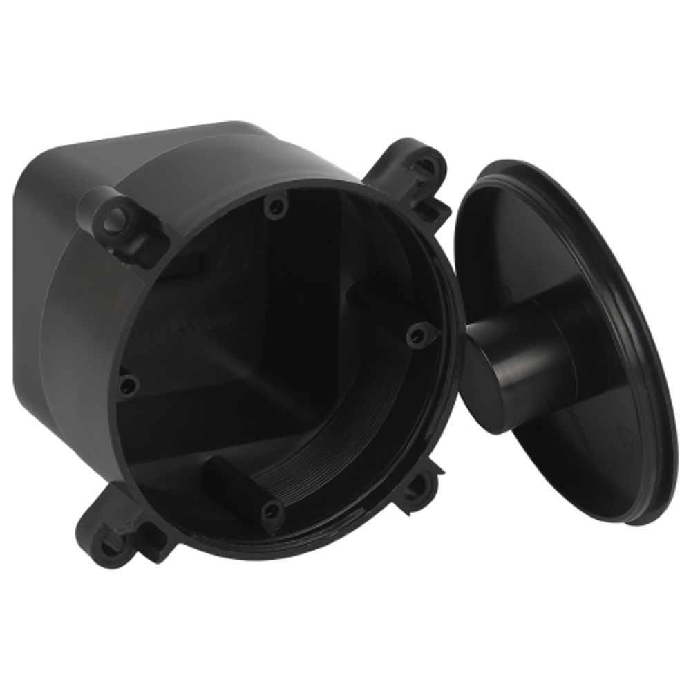 Коробка установочная ЭРА KUM-70-60 черная 70х60мм для монолитного строительства IP44