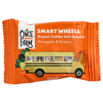 Once Upon A Farm, SmartWheels, органические запеченные батончики для малышей, ананас и зелень, 5 батончиков по 19 г (0,67 унции)