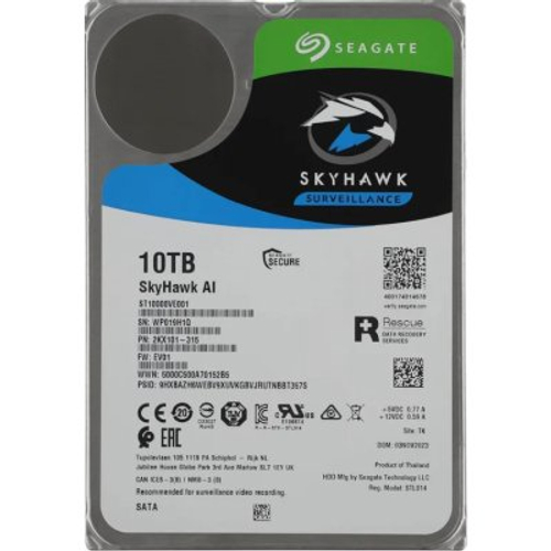Жесткий диск Seagate SkyHawk AI 10Tb ST10000VE001