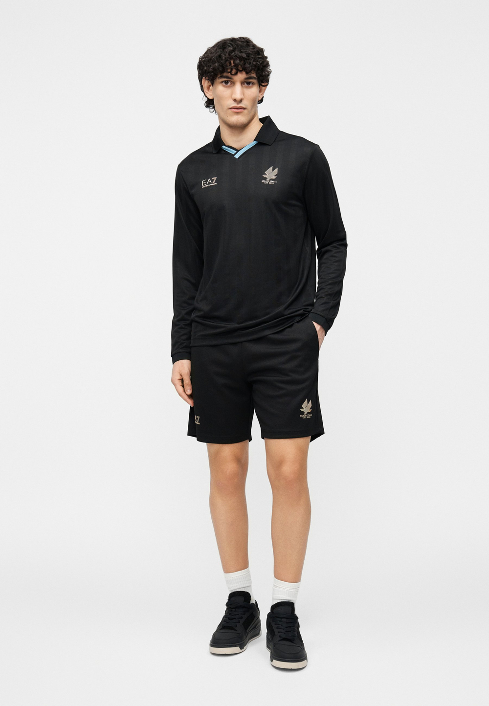 EA7 Emporio Armani Футболка-поло - Чёрный