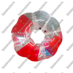 Бампербол «Красно-прозрачный», ПВХ, диаметр 1 м
