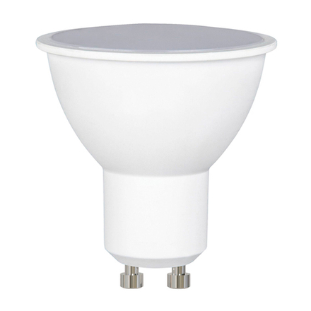 LED-JCDR-10W-WW-GU10-NR Лампа светодиодная. Форма JCDR. матовая. Серия Norma. Теплый белый свет 3000K. Картон. ТМ Volpe