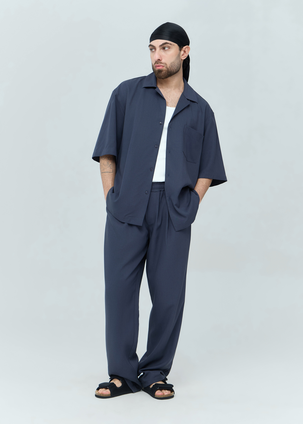 Рубашка с коротким рукавом | grey-violet