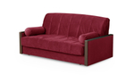 Диван Милена Лайт Сorvette 14 168*105*88 см, Красный Велюр Аккордеон Фиеста