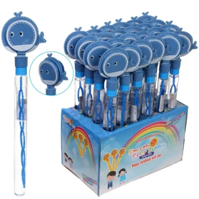 Мыльные пузыри «Кит» 39 см, трещотка