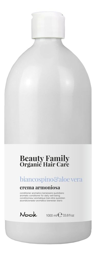 NOOK Крем-кондиционер для ежедневного ухода -Crema Armoniosa Biancospino&amp;Aloe Vera, 1000 мл