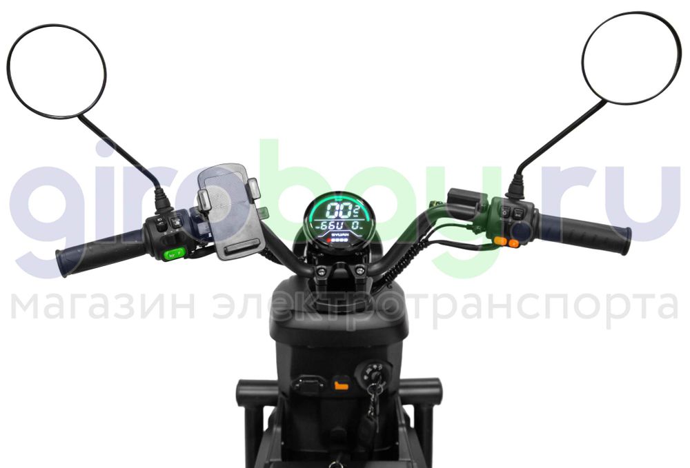 Электроскутер SAIGE GT1 ( 1500W ) 60V/50Ah - Черный фото №9