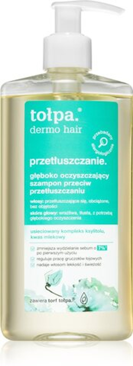 Tołpa Dermo Hair - глубоко очищающий шампунь для жирных волос /   250  ml  / GTIN 5902719417917