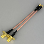 Переходники с разъемом MMCX угловой на разъем SMA (2 Штуки)