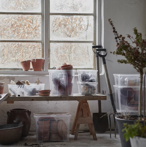 САМЛА SAMLA Короб 28x19x14 см, 5 л, прозрачный