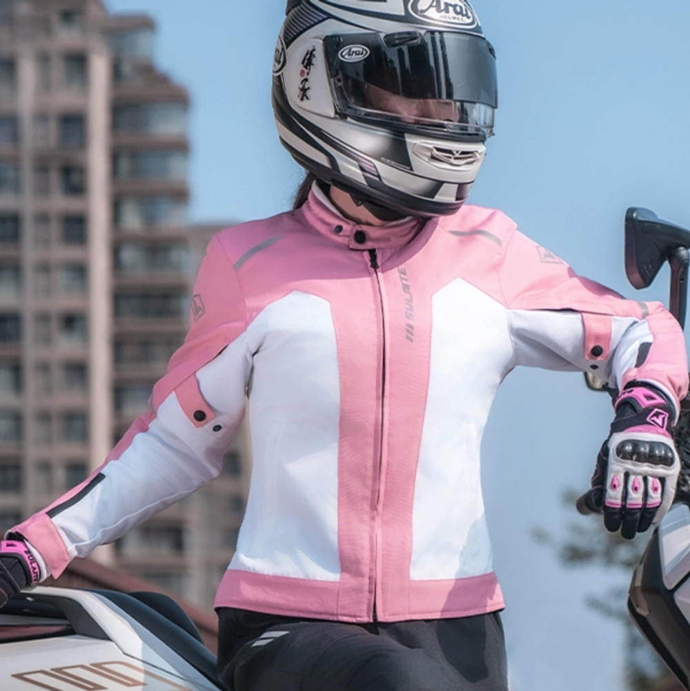Мотокуртка женская SULAITE C-2 Pink top S