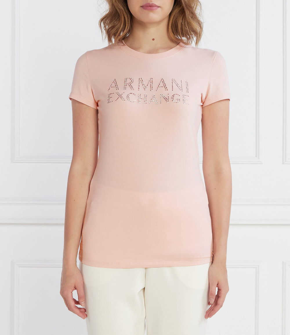 Футболка Armani Exchange - пудро-розовый(6RYT36 YJC7Z)