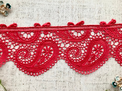 Кружево плетеное, ш. 10,5 см.