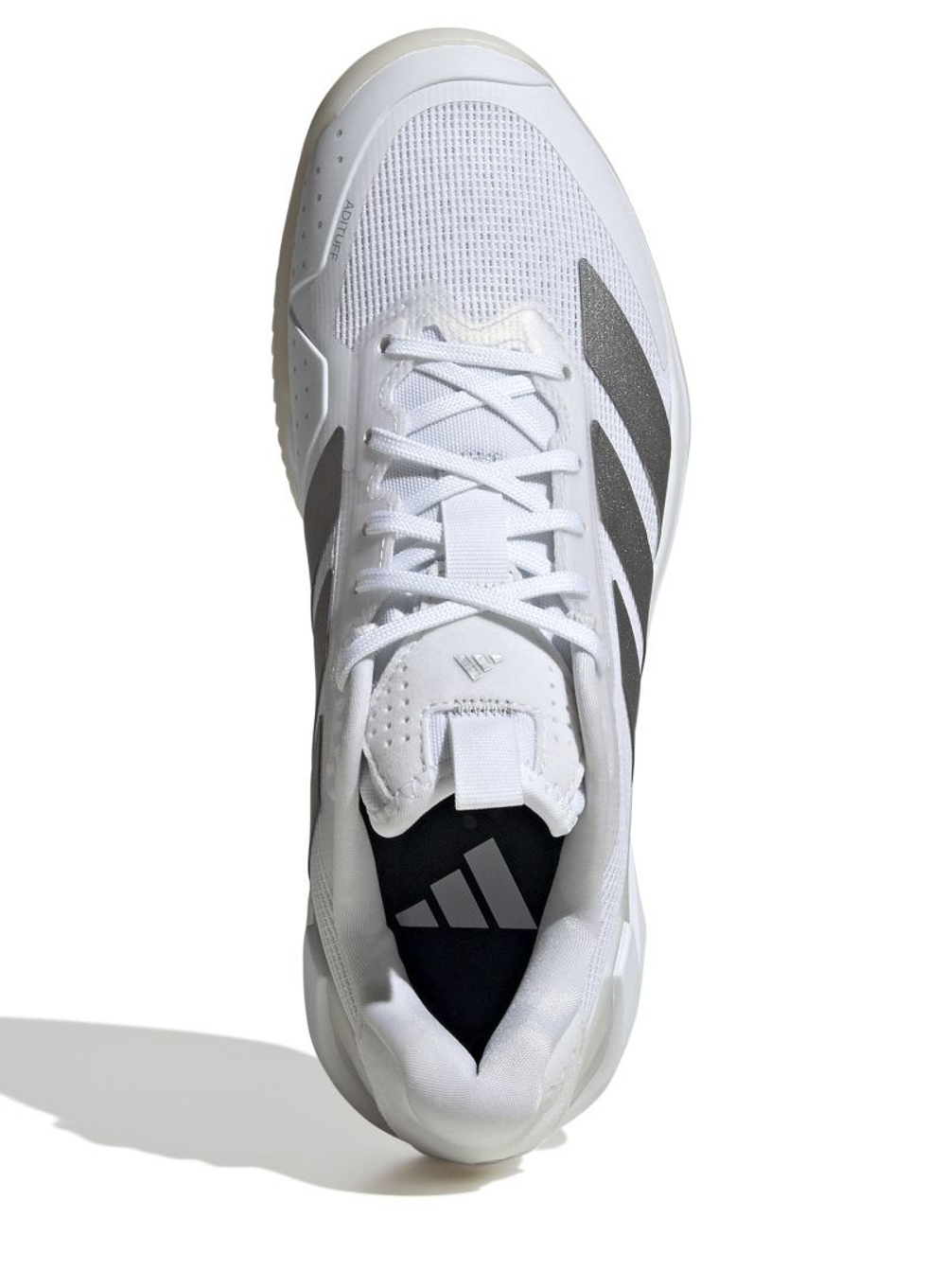 Женские Кроссовки теннисные Adidas Adizero Ubersonic 5 W Clay - cloud white/silver metallic/cloud white