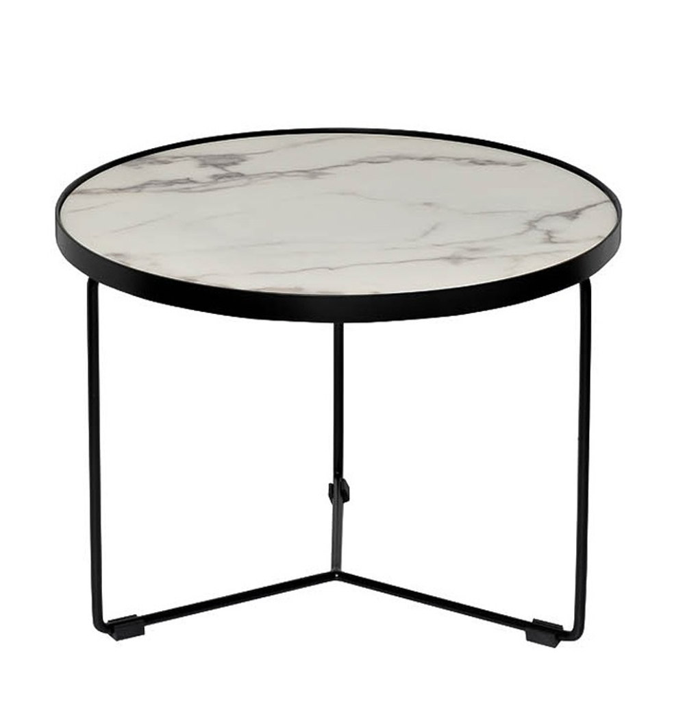 Арт11140_33FS-ET277-BL Стол журнальный Royal White d50х38см