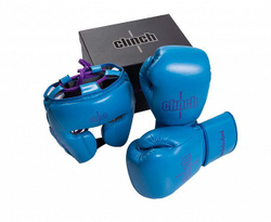 Шлем боксерский Clinch Undefeated светло-синий C162