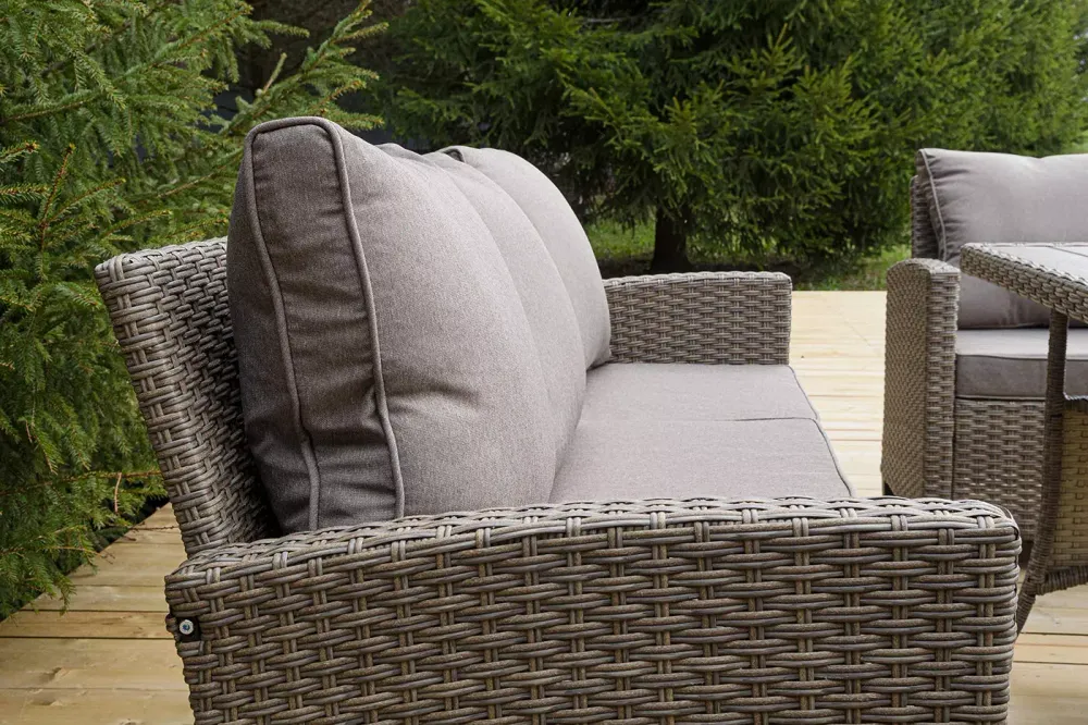 "Мэдисон" обеденная группа из искусственного ротанга, цвет соломенный