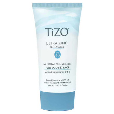 TIZO Ultra Zinc NON-Tinted SPF 40 крем солнцезащитный для лица и тела без тинта, 100г