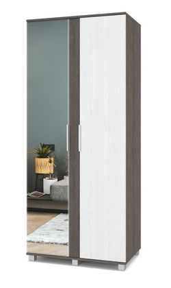 Шкаф двухстворчатый "Пандора" П22 (анкор темный\анкор светлый)