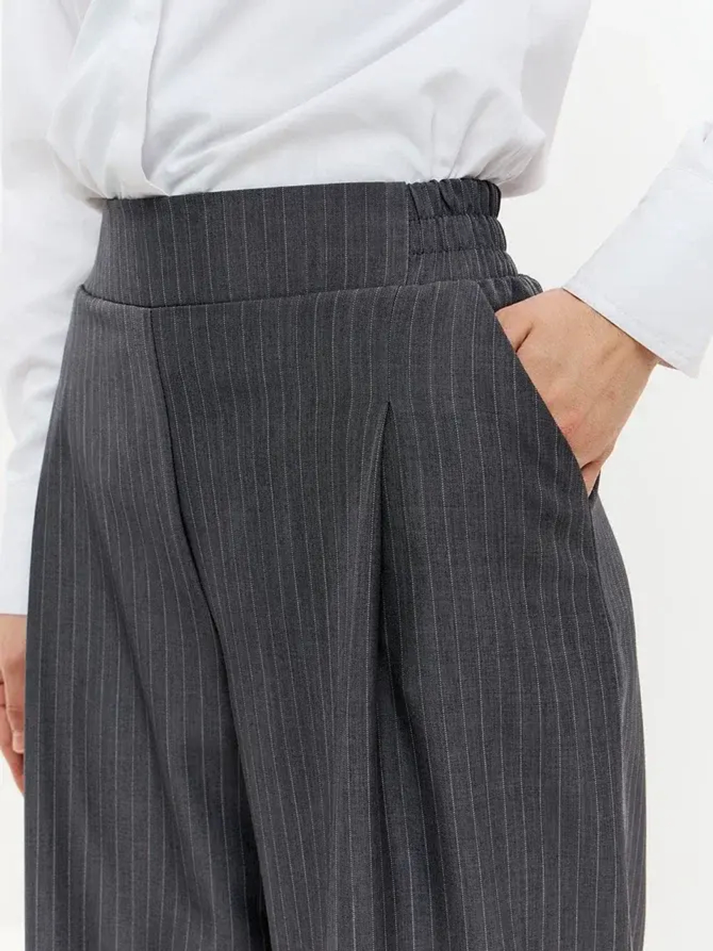 Брюки палаццо на резинке осенние