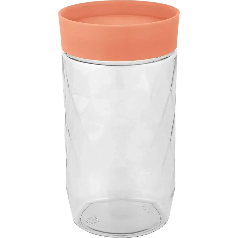 Банка для сыпучих продуктов Plast Team Pastel 1л персиковая карамель