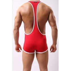 Мужской комбинезон красный WowHomme Ultrafine Wrestler  Overall