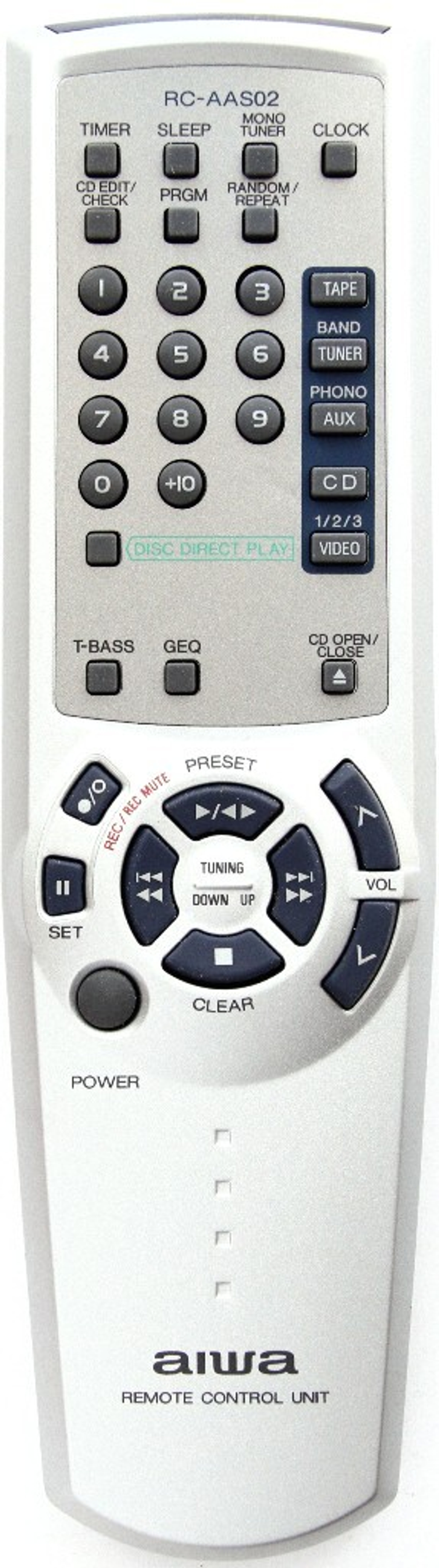 Пульт ДУ для Aiwa RC-AAS02 original