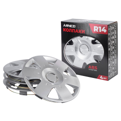 Колпаки R14 Epsilon 4шт (серебристые) ABS-пластик ARNEZI A0702044