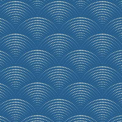 японский синий мотив волны