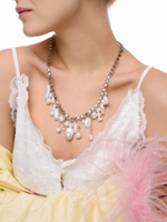 Колье "Pearl cluster" Silver