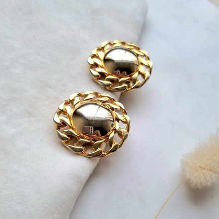 Глянцевые круглые клипсы