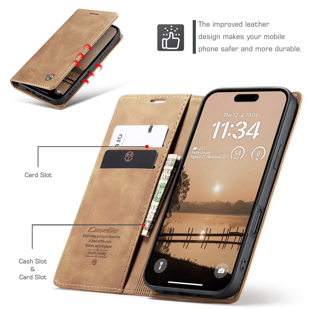 Чехол-книжка CaseMe Matte iPhone 17 Pro Max
