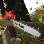 Пила цепная электрическая PATRIOT ESP 2418 , 2400Вт, 18'/45см, 3/8, 1,3мм 62зв, плавный пуск, бесключевая натяжка цепи, термозащита