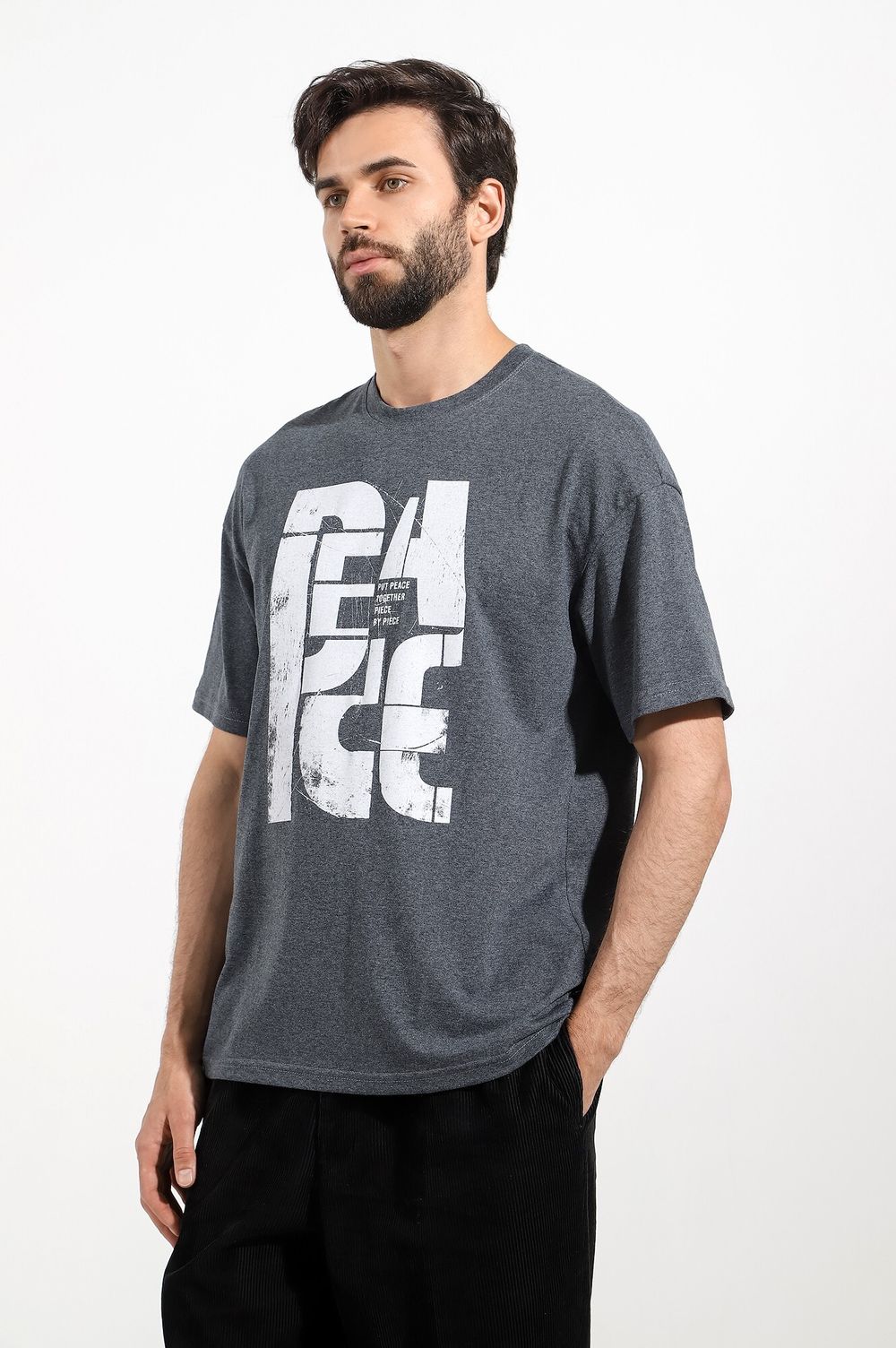 Фуфайка (футболка) мужская Герой-5 Виотекс АНТРАЦИТ МЕЛАНЖ