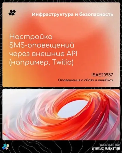 Настройка SMS-оповещений через внешние API (например, Twilio)