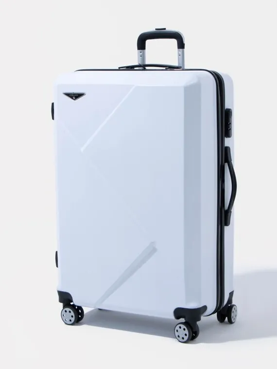 Чемодан большой 28", кодовый замок, цвет белый