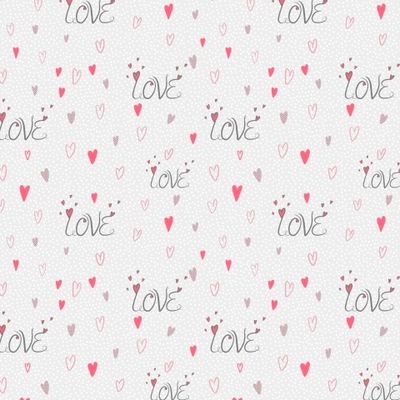 Любовь и розовые сердечки