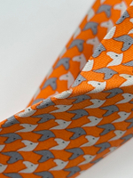 Галстук оранжевый Hermes