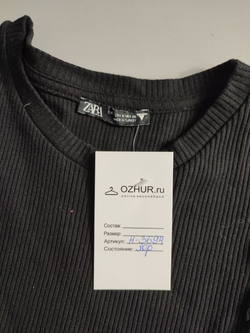 Футболка Zara в рубик, маркировка S, визуально на 44 размер