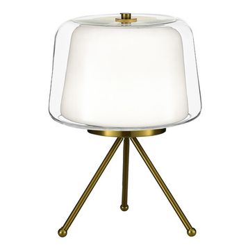 Светильник настольный LED 16W 3000K SL6127.304.01 латунь/белый Pandora ST-Luce