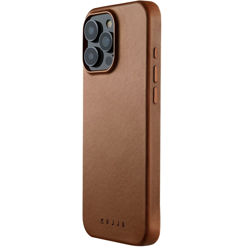 Чехол Mujjo Leather Case - iPhone 16 Pro Max - Magsafe Compatible - Braun