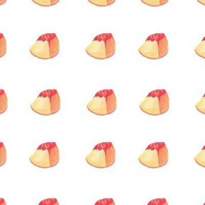 Бесшовный принт c акварельными персиками