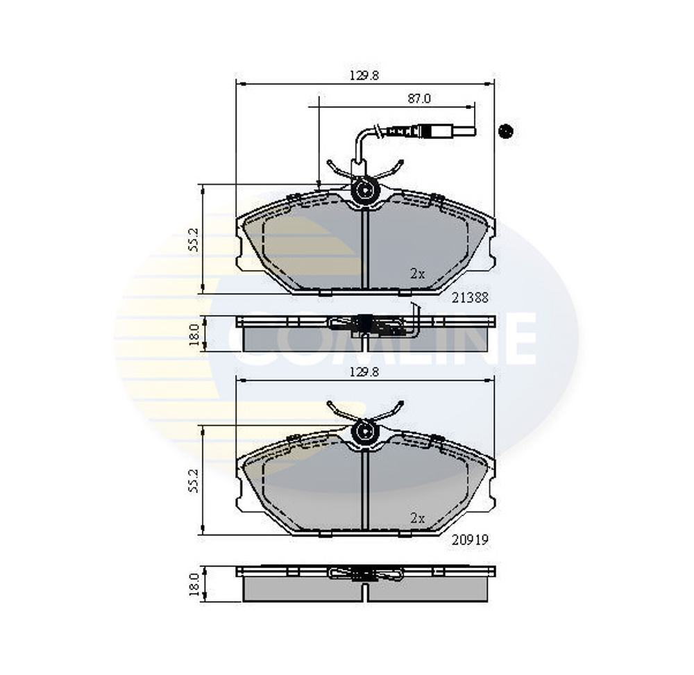 COMLINE - CBP1526-CML - Brake Pad Set, disc brake