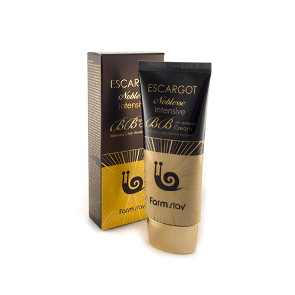 BB крем многофункциональный с экстрактом королевской улитки SPF48 PA++ FarmStay Escargot Noblesse Intensive BB Cream 50мл