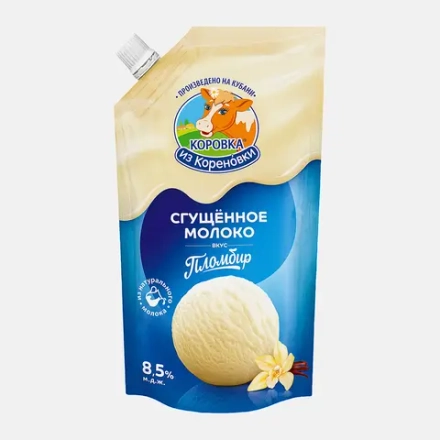 Молоко сгущенное Коровка из Кореновки пломбир ваниль 8.5% 270г