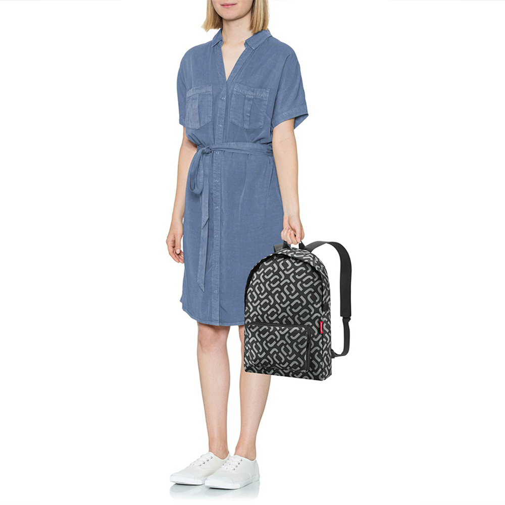 Рюкзак складной mini maxi signature black