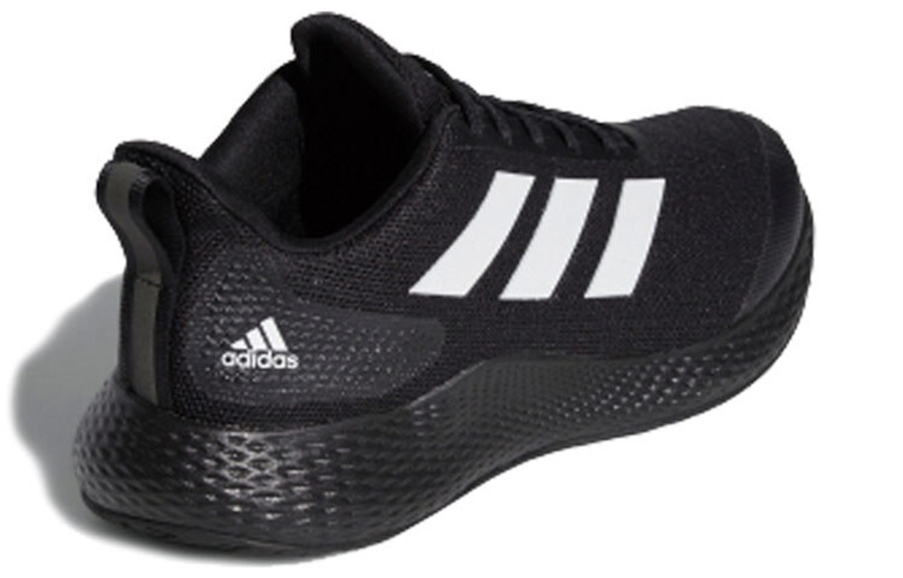 Adidas Edge Gameday comfortable and versatile non-slip lightweight low-cut casual running shoes for men and women in the same black and white